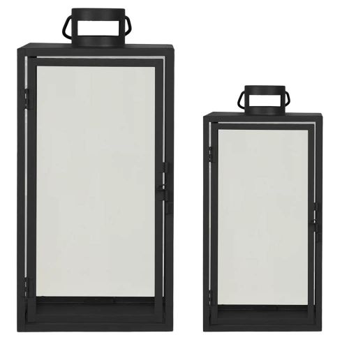 Alabama Lanterne 2stk - Sort