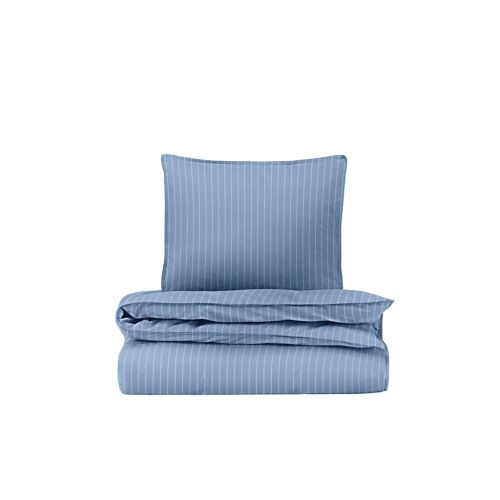 DAWN Sengetøj XL 140x220cm - Pinstripe MIDNIGHT BLUE