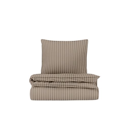 DAWN Sengetøj XL 140x220cm - Stripe STONE