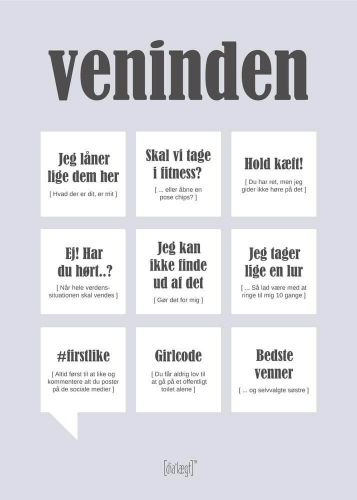 Dialægt kort - Veninden