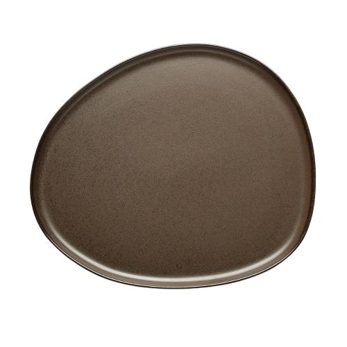 RAW Organic Middagstallerken 29x25cm - Metallic Brown