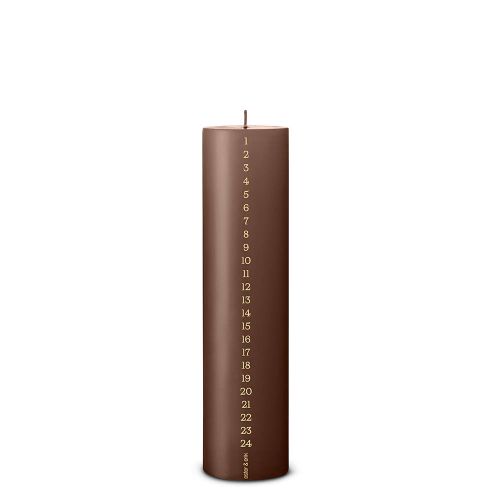 Ester & Erik Kalenderlys 6x25cm - Hazelnut