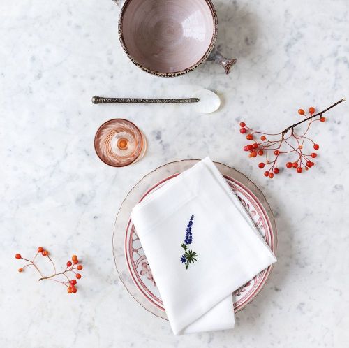 Langkilde & Søn Stofserviet Flora m. Lupin