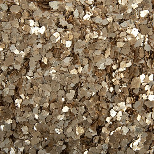 Glimmer flakes 3-10mm - Guld