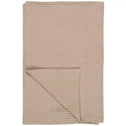 Håndklæde Liseleje m/vaffelmønster 100x150cm - Beige