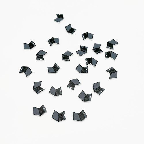 Laptop Bordpynt Flad Træ - 24stk