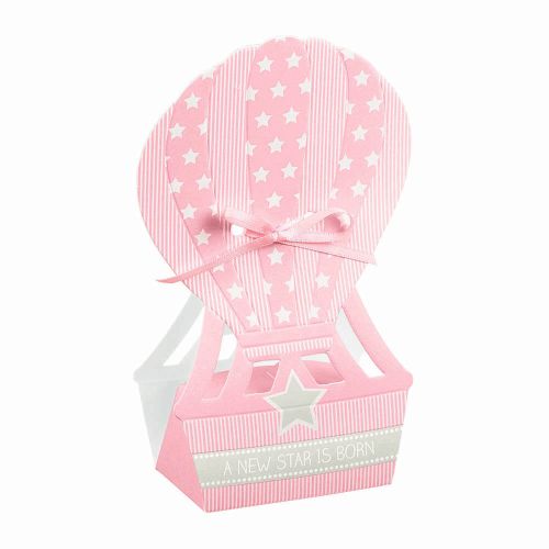 Æske Star rosa luftballon 60x40x145 10stk