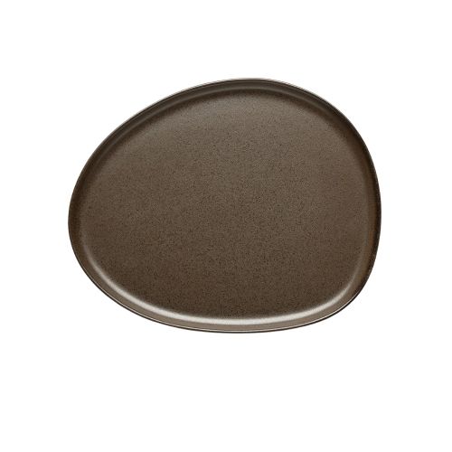 RAW Organic Frokosttallerken 24x21cm - Metallic Brown