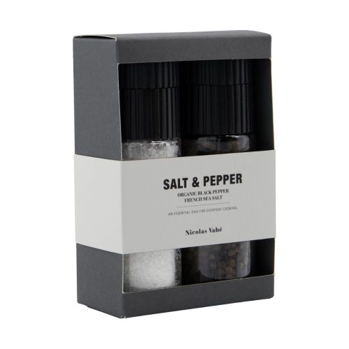 Nicolas Vahé Gaveæske Salt & Organisk Sort Peber - 60g