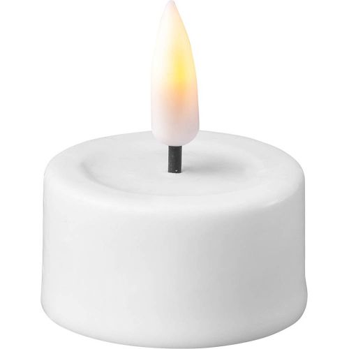 Deluxe LED Fyrfadslys High 2stk - Hvid