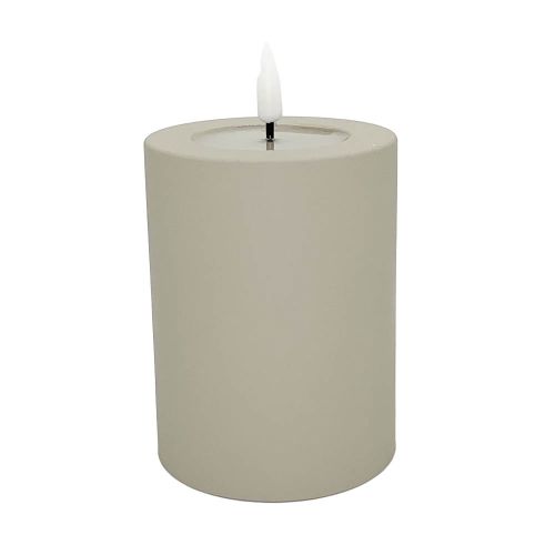 Deluxe LED Bloklys Udendørs 7,5x10cm - Sand