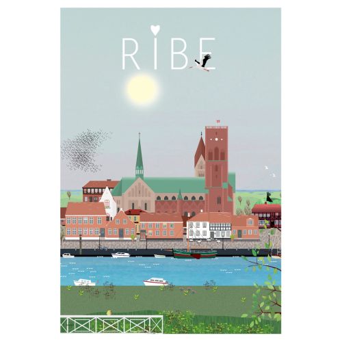 Lydia Wienberg Byplakat 50x70cm - Ribe