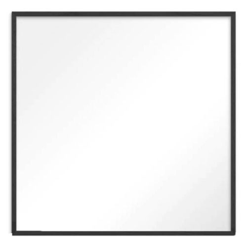 Spejl Sort Egetræ - 70x70cm