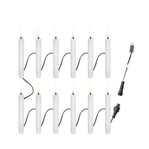 Uyuni LED Julelys USB-C 1,3x11cm 12stk - Hvid