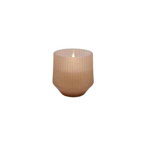 Uyuni LED Duftlys Glas 8,5x9,5cm - Uplift, Beige 