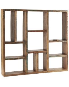 Væghylde m/forskellige rum UNIKA