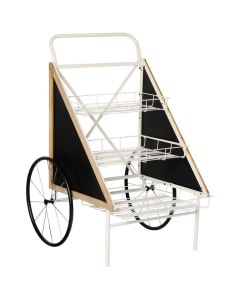 Ib Laursen Displayvogn 3kurve, 2kridttavler, 2hjul