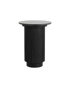 Nordal ERIE Sidebord Ø40cm Marmor - Sort