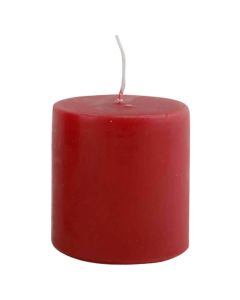 Bloklys 6x7cm - Mørkerød