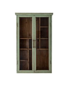 Vitrineskab Grøn Fyrretræ