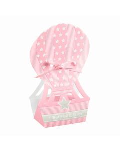 Æske Star rosa luftballon 60x40x145 10stk